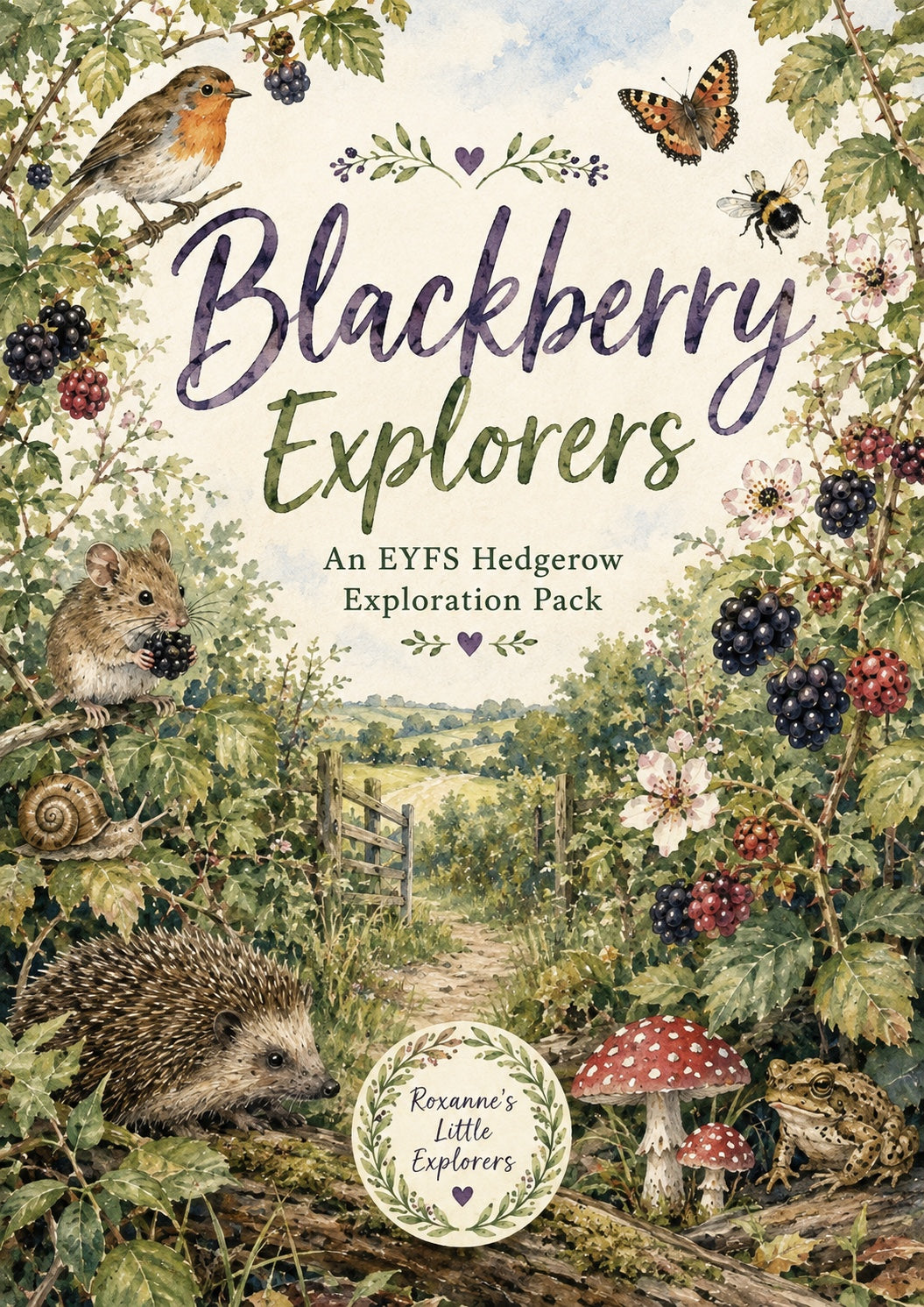 🫐🌿Blackberry Explorers EYFS Printable Pack | Hedgerow, Foraging, Maths, Literacy & Nature Activities