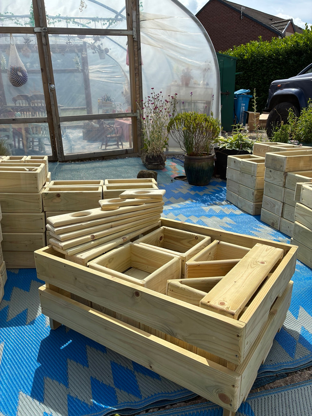 22-Piece Handmade Wooden Block Set + Adventure Crate🌿🪵