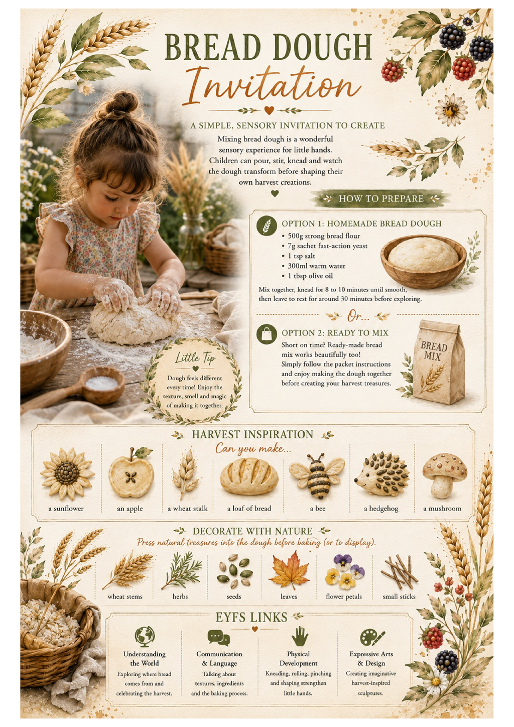 Harvest & Lughnasadh Early Years Printable Pack 🌾
