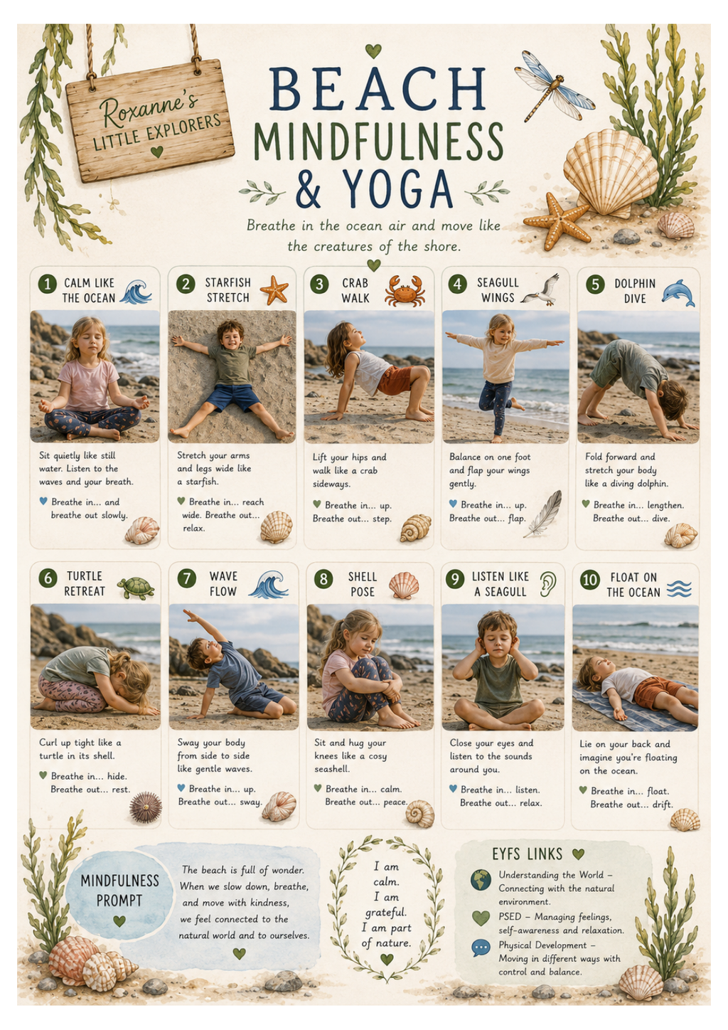 At the Seashore: Early Years Printable Activity Pack 🐚