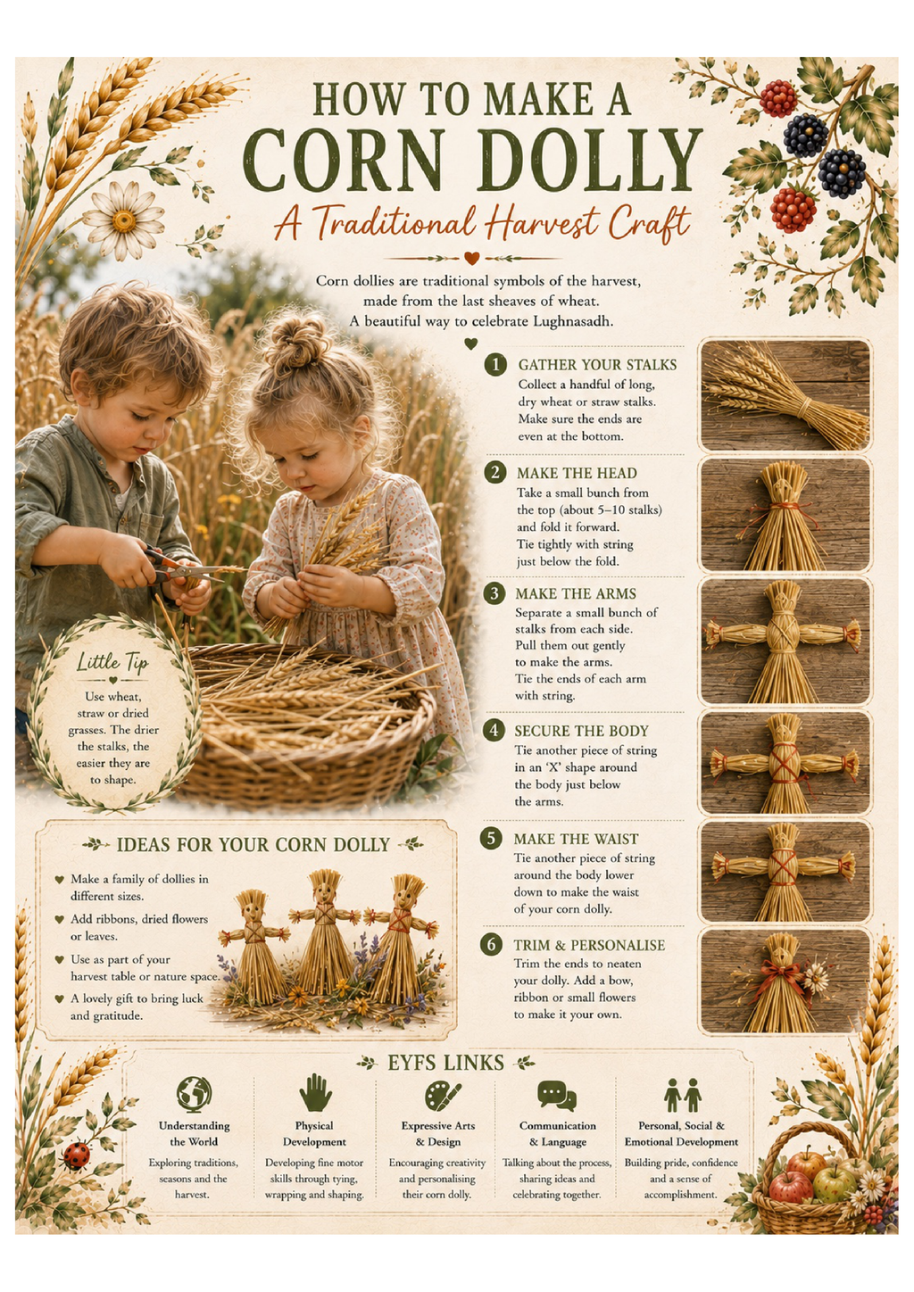 Harvest & Lughnasadh Early Years Printable Pack 🌾