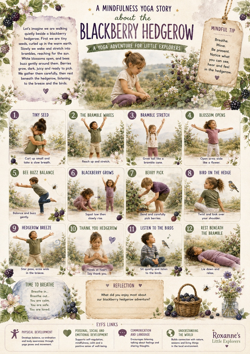 🫐🌿Blackberry Explorers EYFS Printable Pack | Hedgerow, Foraging, Maths, Literacy & Nature Activities