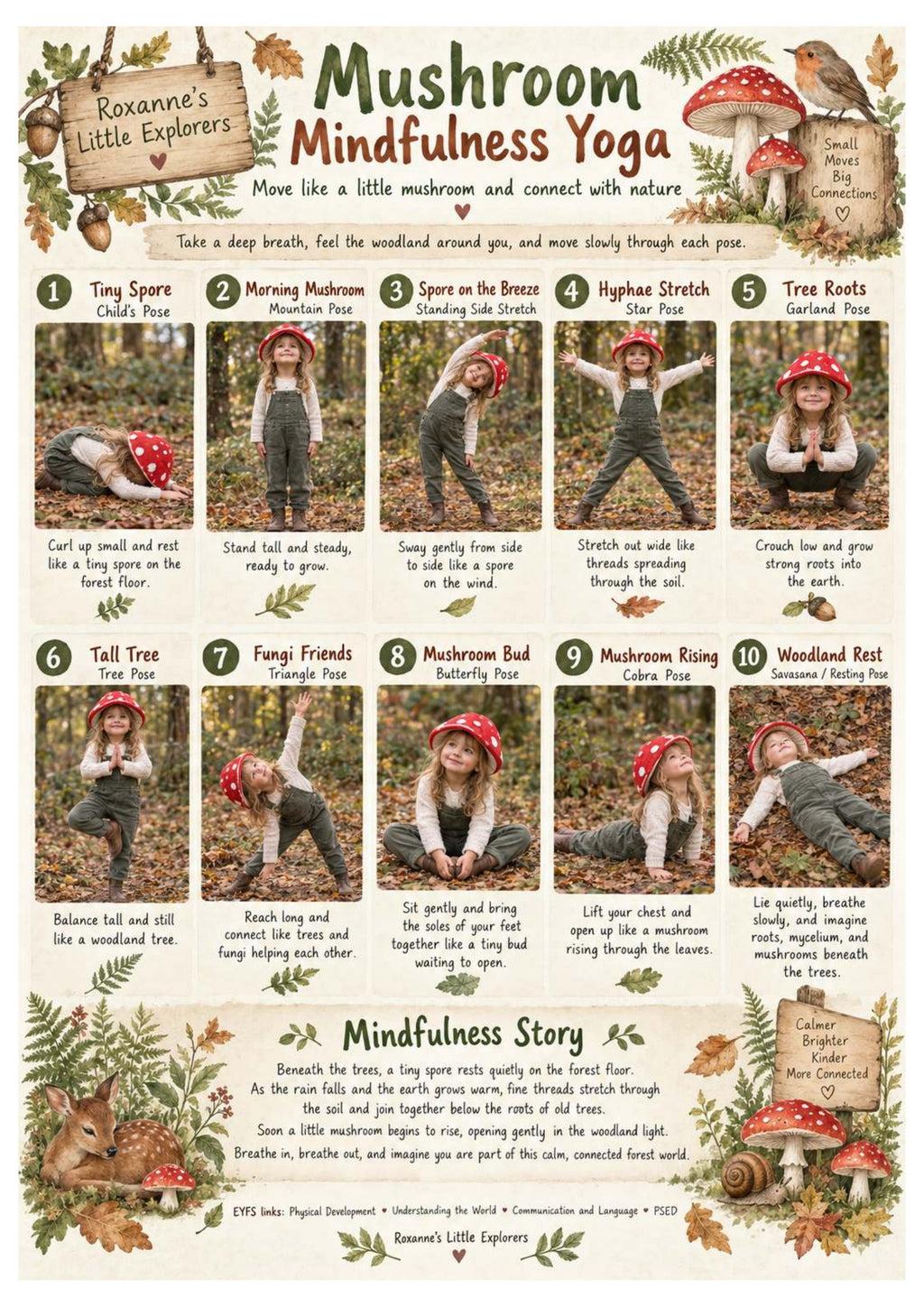 Mushrooms & Fungi Nature Exploration Printable Pack | EYFS Woodland Activities