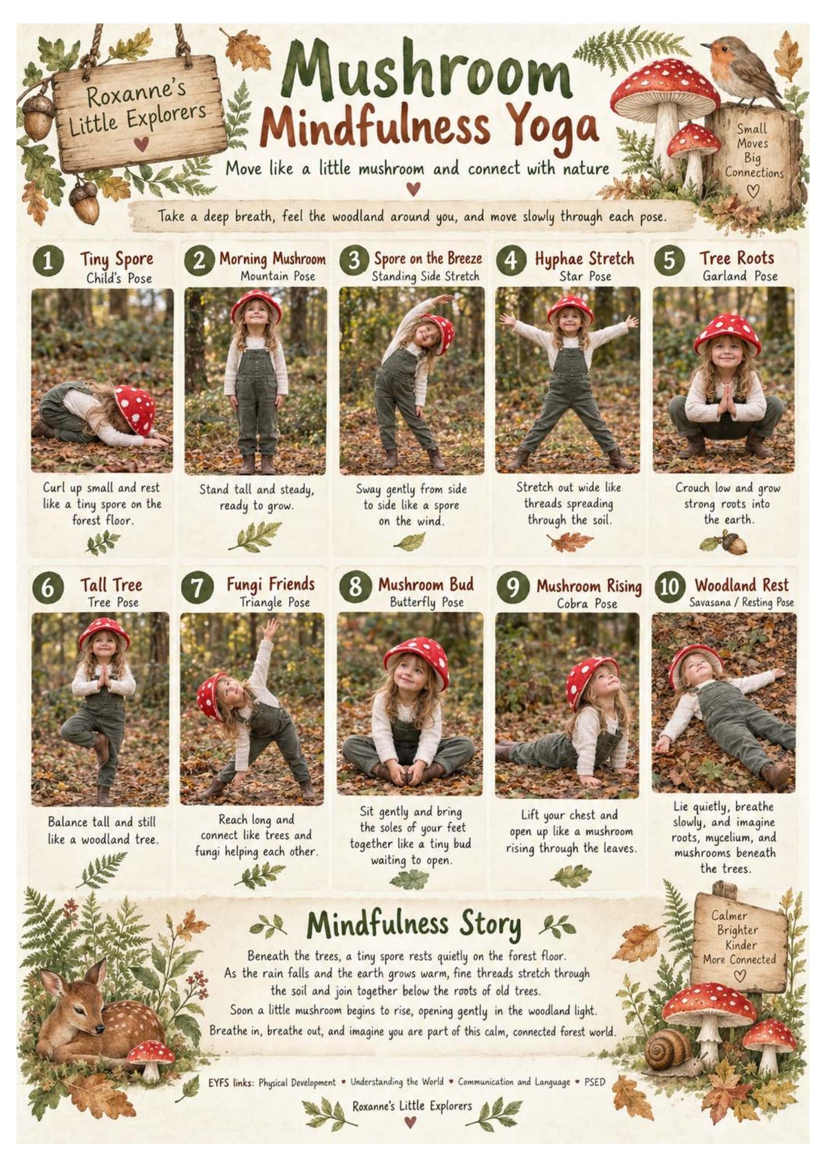 Mushrooms & Fungi Nature Exploration Printable Pack | EYFS Woodland Activities