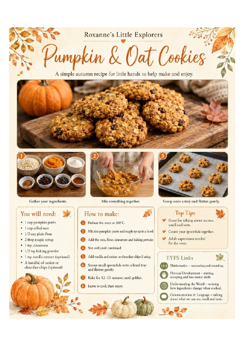 Pumpkin Explorers EYFS Printable Pack | 29-Page Autumn Activity Bundle