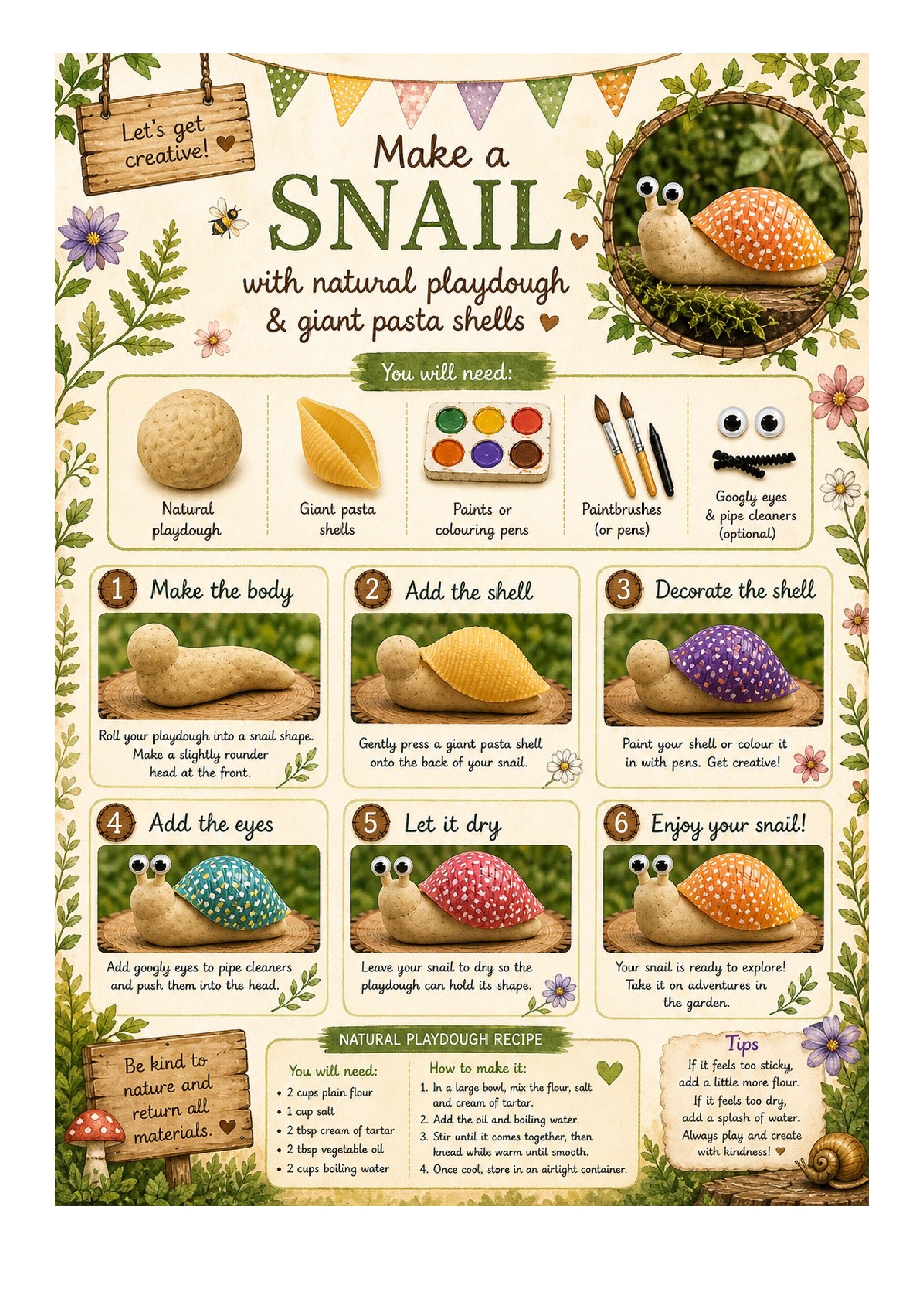 Discover & Wonder: Snails | EYFS Nature & Play Printable Pack 🌿🐌