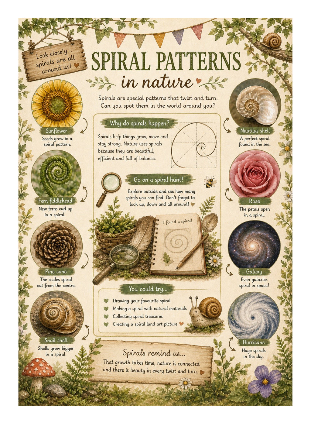 Discover & Wonder: Snails | EYFS Nature & Play Printable Pack 🌿🐌