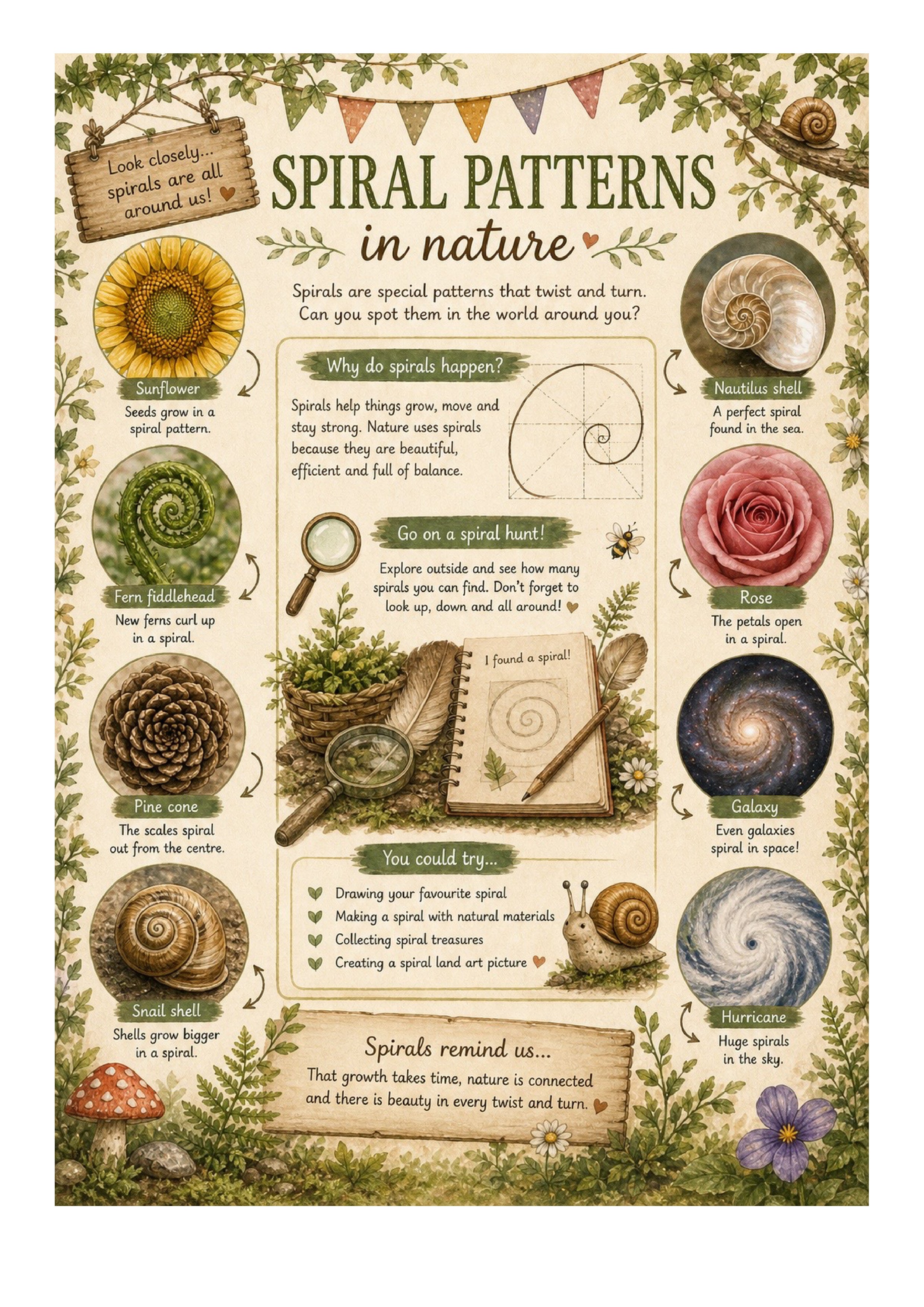 Discover & Wonder: Snails | EYFS Nature & Play Printable Pack 🌿🐌