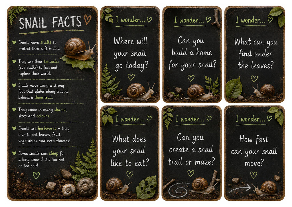Discover & Wonder: Snails | EYFS Nature & Play Printable Pack 🌿🐌