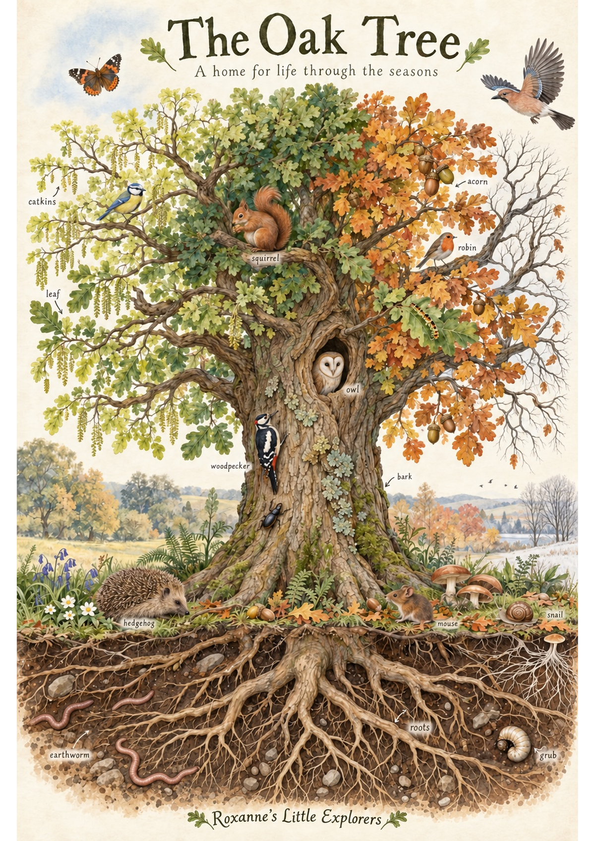 The Oak Tree Mini Printable Pack | Nature Activities, EYFS Learning & Woodland Play